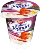 Sahne Joghurt mild Mascarpone auf Frucht